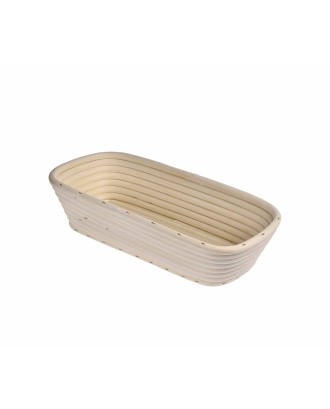 Cos pentru dospire aluat, din ratan, dreptunghiular, 28 cm - KUCHENPROFI